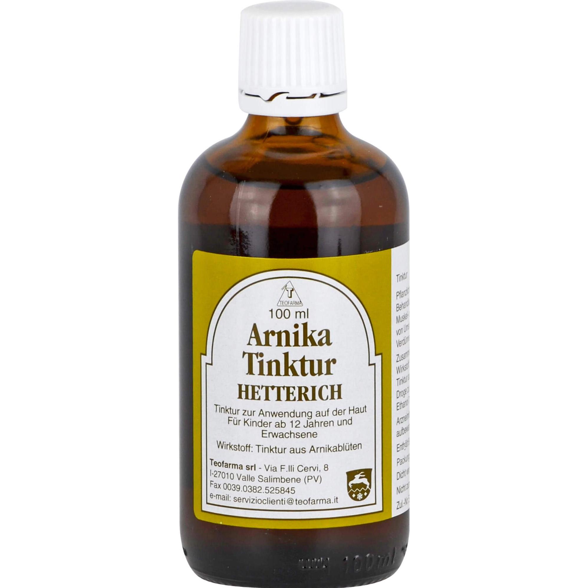Hettich, Muskelsalbe + Kühlpad, Arnikatinktur Hetterich, 100 ml Lösung (1 x, 100 ml)