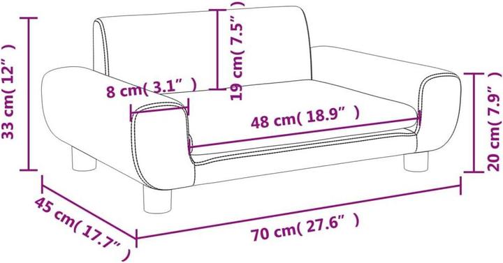 Immagine prodotto vidaXL Roger (Divano per bambini)