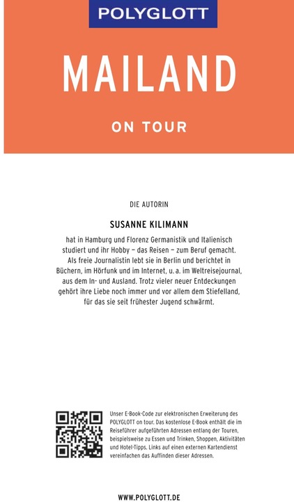 Immagine prodotto on tour Reiseführer Mailand (Tedesco, Susanne Kilimann, 2019)