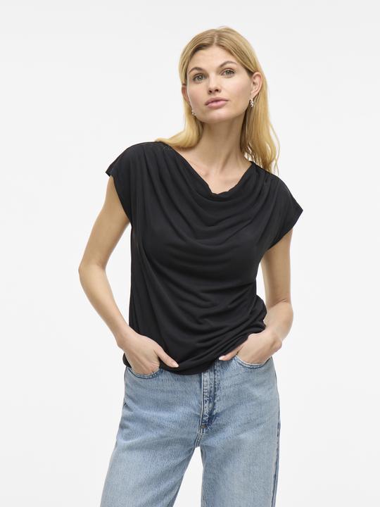 Actual product image Vila VIMODALA Wasserfall-Ausschnitt Oberteil mit angeschnittenen Ärmeln (M)