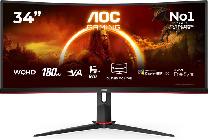 Image du produit AOC CU34G2XP/BK (3440 x 1440 pixels, 34")