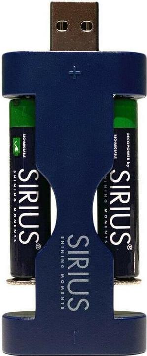 Immagine prodotto Sirius Batteria DecoPower AAA, confezione da 4, incluso caricatore USB (4 pz., AAA)