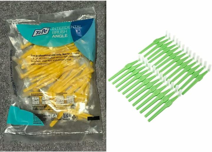 Actual product image TePe Angle interdental brush MULTIPACK yellow (25x, 0.70 mm)