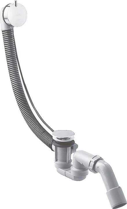 Image du produit hansgrohe HG Garniture d'écoulement et de trop-plein FLEXAPLUS S Set complet, pour baignoires normales chrome (Ensemble de drainage, 1 1/2“)