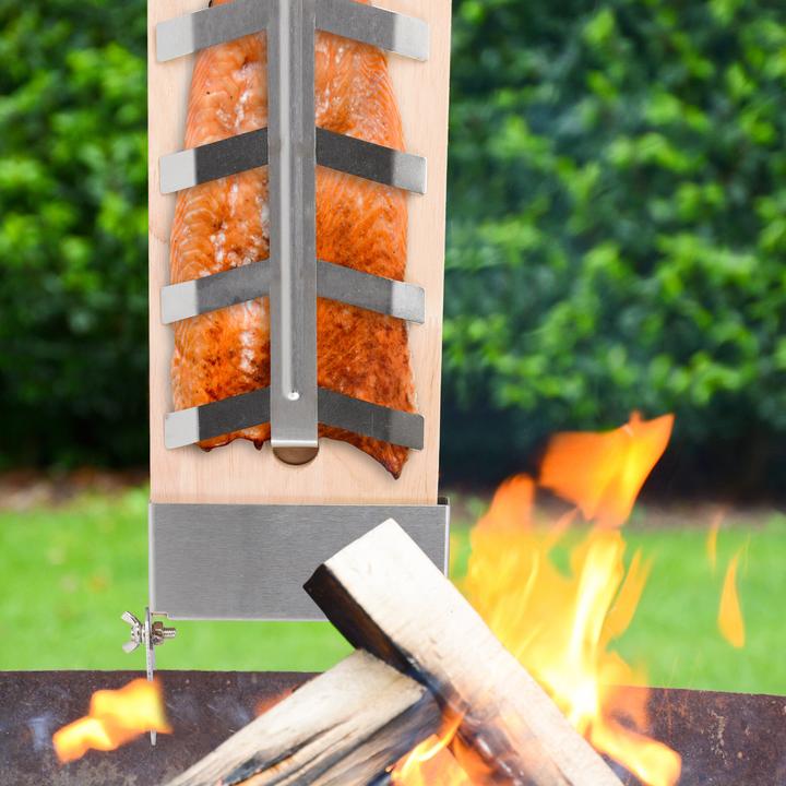 Actual product image Relaxdays Flame salmon board