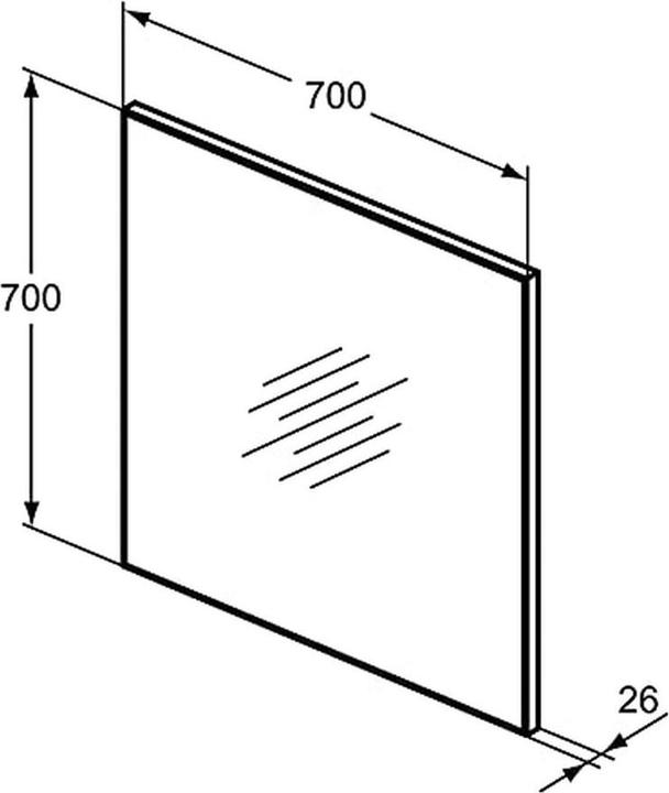 Produktbild Ideal Standard Badspiegel Mirror&Light 70 x 70cm (70 x 70 cm)