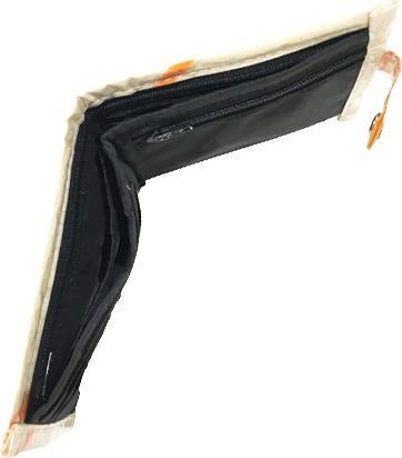 Produktbild Bekos Upcycling - handliche Geldbörse mit Lasche aus recycelten Zementsäcke Camel