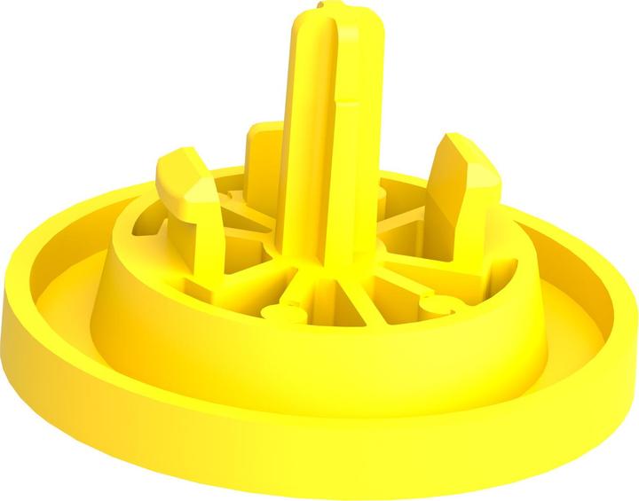 Actual product image Schneider Electric Yellow plain cap for flush PUSHBUTTON