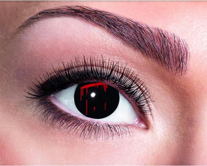 Image du produit Fasnacht Lentilles de contact coupe noire (Noir)