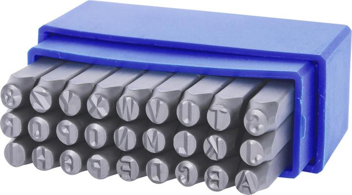 Actual product image KS Tools Letter embossing stamp set, 27 parts, A - Z
