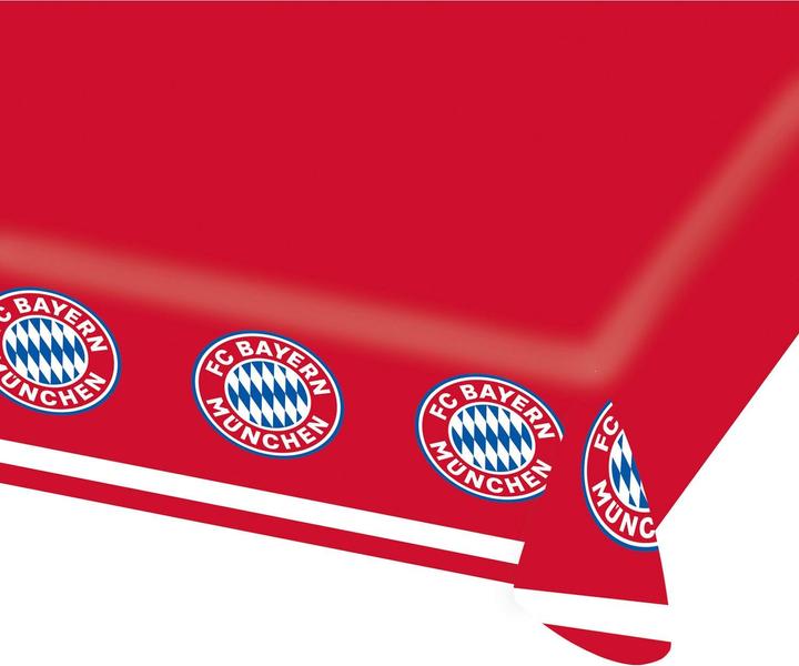 Produktbild Magni Amscan 9906511 - FC Bayern München Tischdecke, Grösse 120 x 180 cm, aus Papier, perfekt für die Fan- (120 x 180 cm)