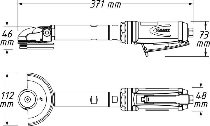 Actual product image HAZET Depth grinder (Straight grinder, 700 W)