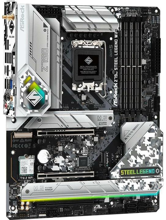 Produktbild AsRock Z790 Steel Legend WiFi (LGA 1700, Intel Z790, ATX)