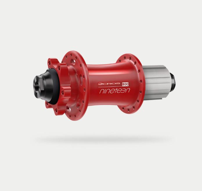 Image du produit Acros nineteen-enduro-boost-hinterrad-nabe, 32L, Shimano HG, rot (Frein à disque Center lock)