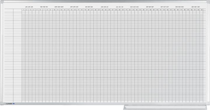 Legamaster LEGAMASTE Planning annuel Professional 7-404300 100x150cm pour 75 pers/objets (150 x 100 cm)