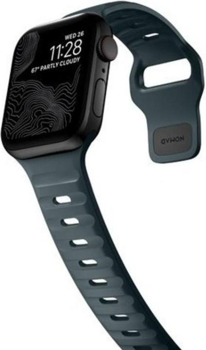 Produktbild Nomad Strap - Sport FKM rubber horlogebandje - Geschikt voor Apple Watch 41/40 mm - Marine Blue (Fluorelastomer)