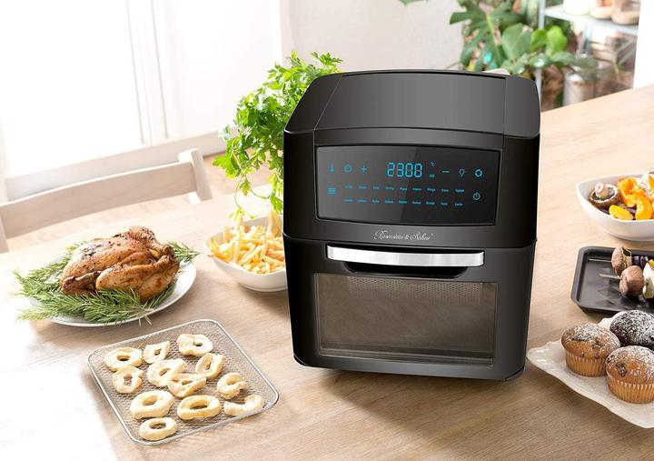 Produktbild Rosenstein & Söhne Digitale XXL-Heissluft-Fritteuse & Mini-Umluft-Ofen, 18 Programme, 12 l