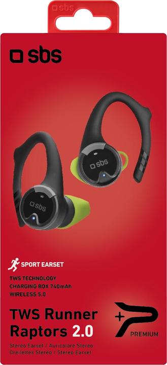 Immagine prodotto SBS Auricolari Sport Stereo Wireless TWS 740mAh Base di ricarica nera (Nessuna cancellazione del rumore, Senza fili)