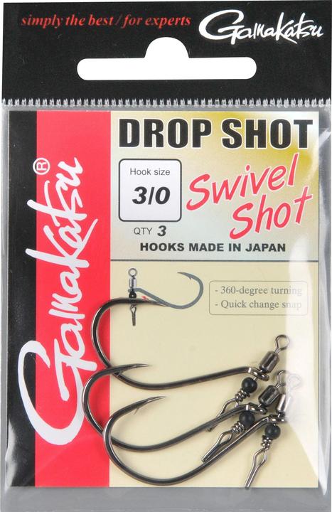 Gamakatsu hooks swivel shot (x3)