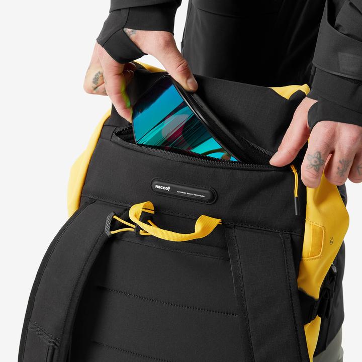 Immagine prodotto Wedze Zaino Roll Top Strong Freeride 30 L per sci/snowboard - Giallo (30 l)