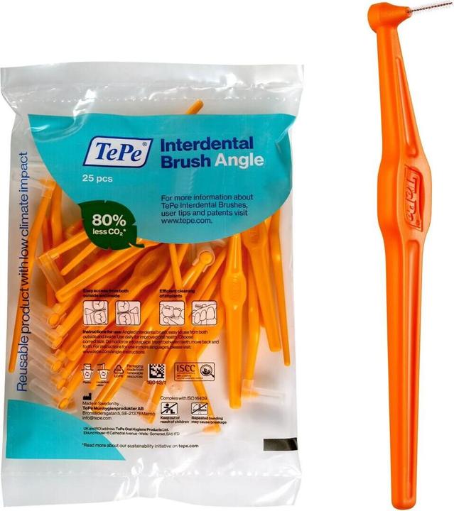 Actual product image TePe Angle interdental brush MULTIPACK orange (25 x, 0.45 mm)