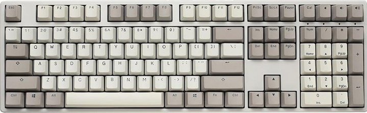 Produktbild Ducky Origin Vintage Gaming Tastatur, Cherry MX-Speed-Silver (DE, Kabelgebunden)