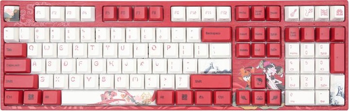 Immagine prodotto Varmilo VEA108 Tastiera da gioco Koi, MX-Brown, LED bianco - Layout USA (US, Cablato)