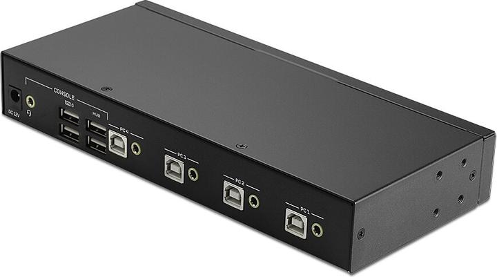 Actual product image Lindy 4 Port KM Switch, USB 2.0 & Audio