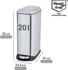 Actual product image Wenko Pedal bin design Easy-Close (20 l)