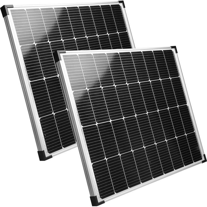 Produktbild Casativo Monokristallines Solarpanel, 2x 110 Watt, IP65, 2er-Set (110 W, 7.10 kg)