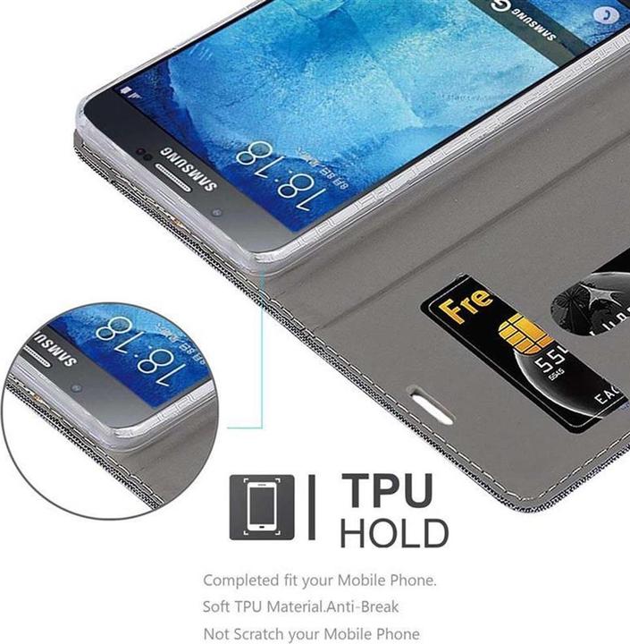 Actual product image Cadorabo Book Jeans Optics Cover (Samsung Galaxy A8 (2018))