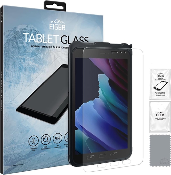 Actual product image Eiger Mountain Glass Clear Tablet (1 Piece, Galaxy Tab Active 3)