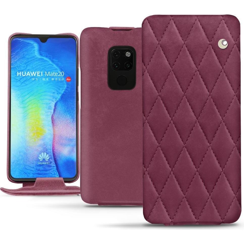 Noreve Lederschutzhülle vertikal (Huawei Mate 20), Smartphone Hülle, Violett