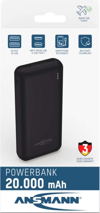 Produktbild Ansmann PB212 (20000 mAh, 18 W, 37 Wh)