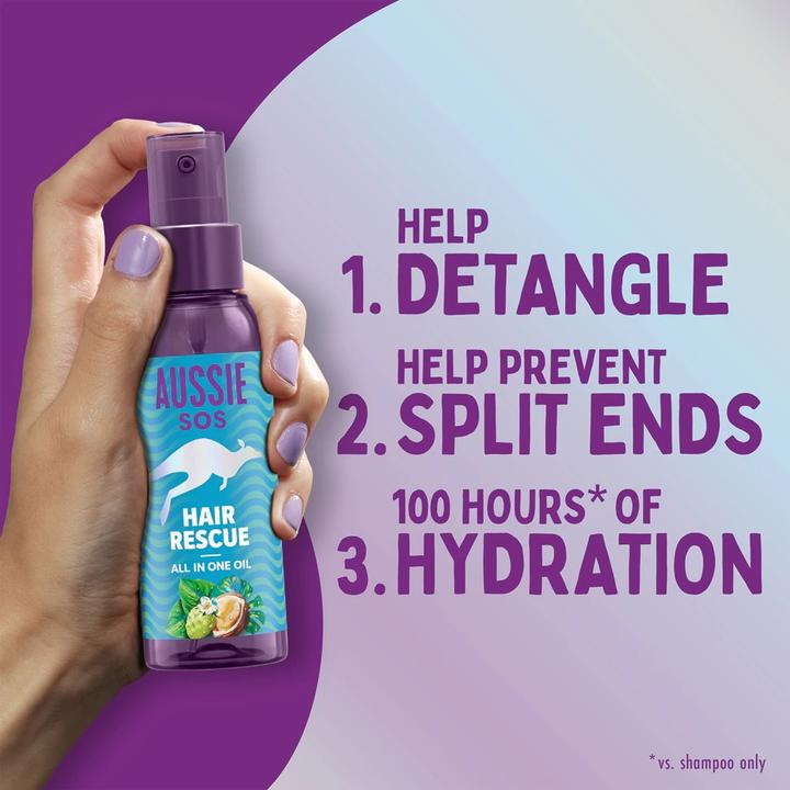 Actual product image Aussie SOS Hair Rescue All-in-One Hair Oil 100ml (100 ml)