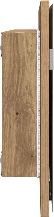 Produktbild vidaXL Spiegelschrank mit LED-Leuchte Artisan Eiche 80x37 cm (80 x 8.5 x 37 cm)