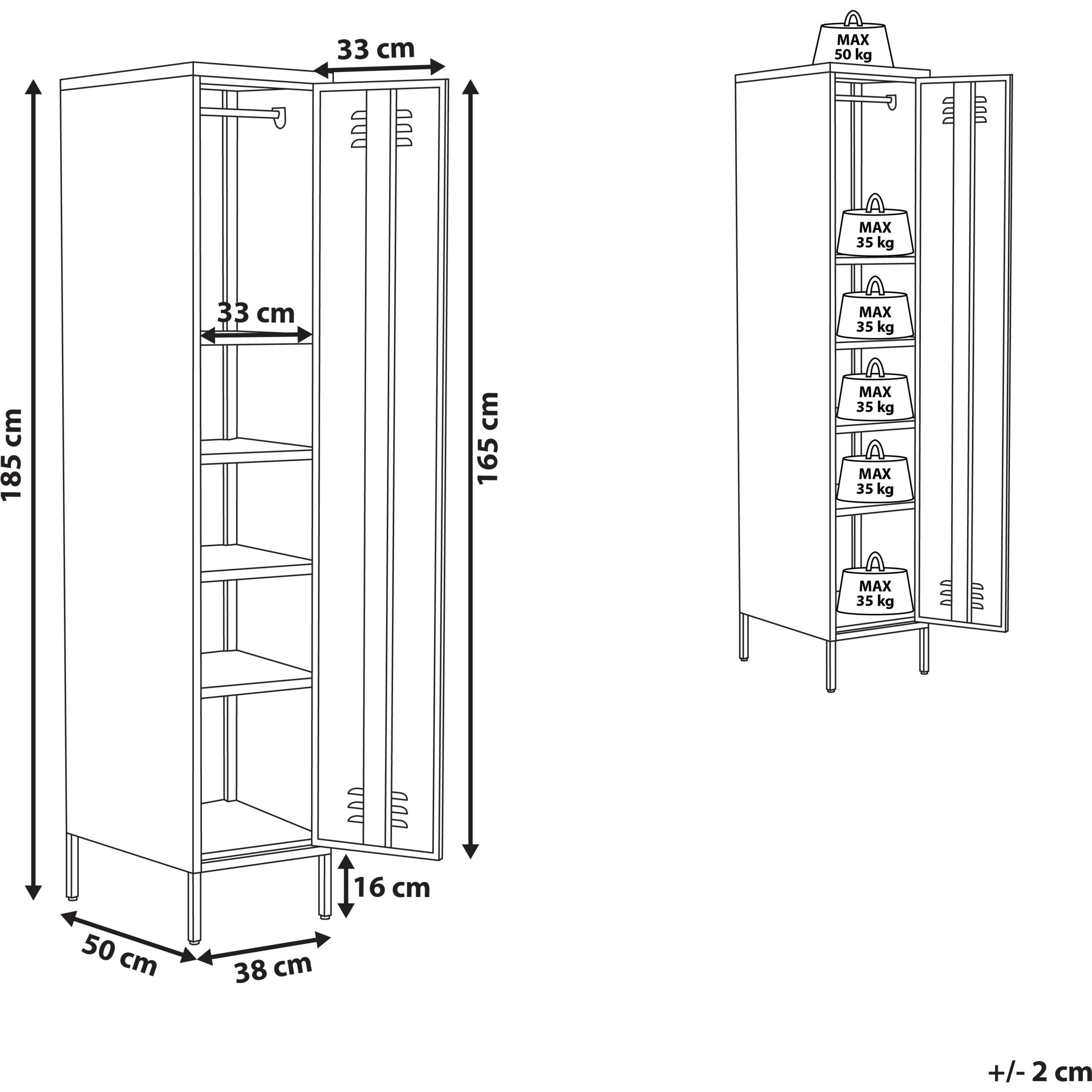 Thumbnail - Beliani, Aktenschrank, Frome