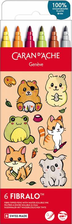 Image du produit Caran d'Ache Feutres Fibralo Kawaii (6x)