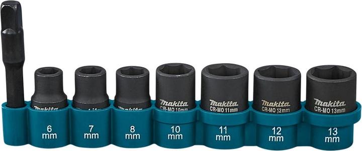 Image du produit Makita Jeu de clés à douille (7 mm, 6 mm, 8 mm, 12 mm, 13 mm, 10 mm, 11 mm)