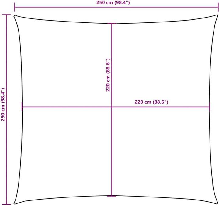 Actual product image vidaXL Awning (250 x 250 cm)