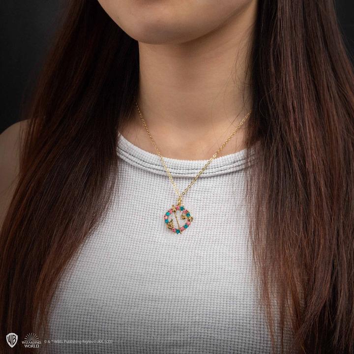 Actual product image Cinereplicas Harry Potter: Luna Lovegood necklace (rhinestone, Zinc alloy, Iron, 51 cm)