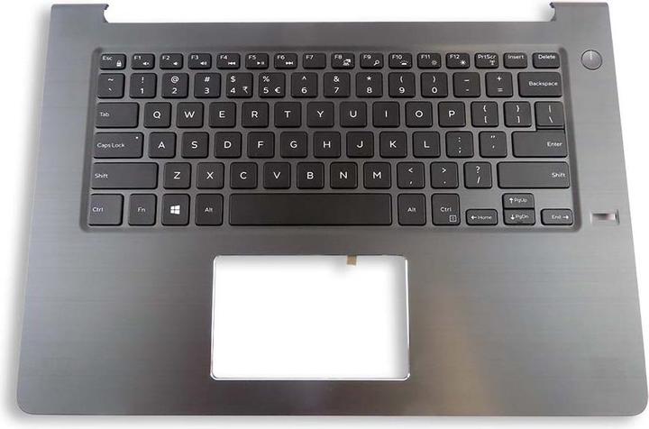 Actual product image Dell Assy Kybd 80 Usintl W/Fpr Blt (Eng. Int., Cable)