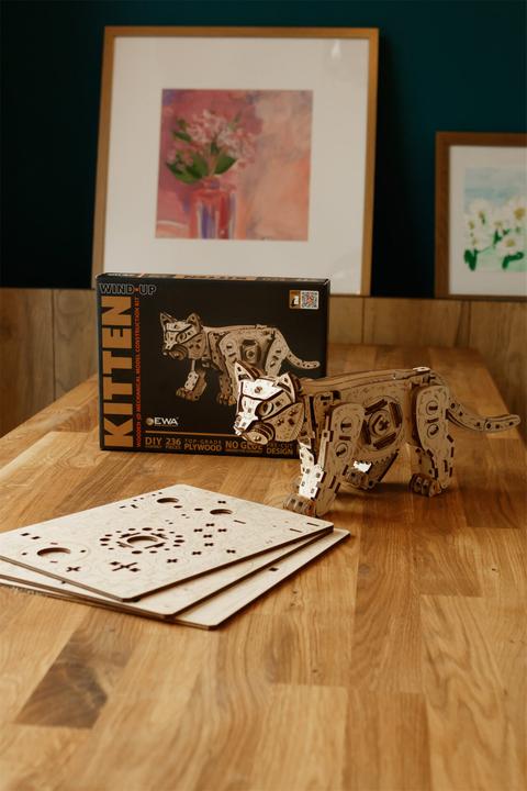 Produktbild Eco Wood Art Kätzchen - 3D Holzbausatz