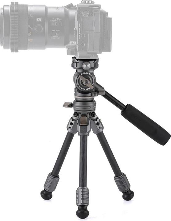 Produktbild Tilta VT03 Tabletop Video Fluid Head, 1-Stage Carbon Fiber Tripod (Carbon, Metall)