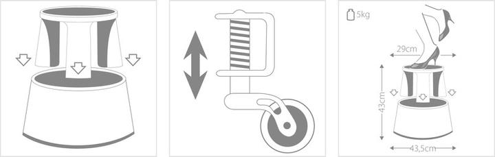 Produktbild Q-Connect Rollhocker Metall