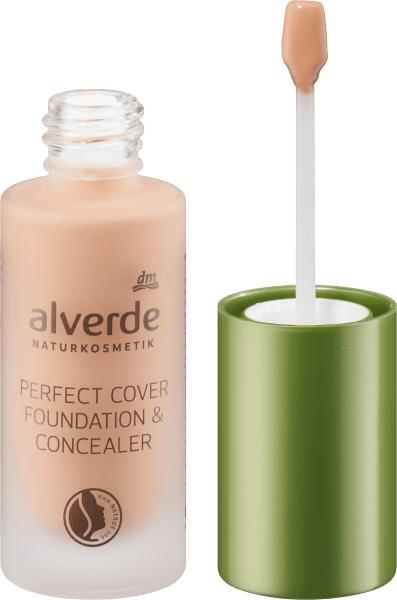 Actual product image dm alverde Make-up Perfect Cover Foundation & Concealer 50 Hazelnut