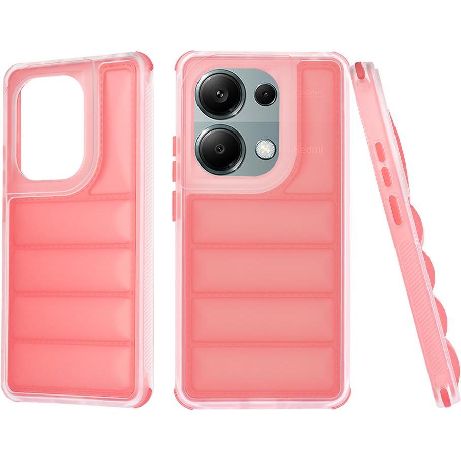 Techsuit - Wave Shield - Xiaomi Redmi Note 13 Pro 4G / Poco M6 Pro 4G - Red (Xiaomi Poco M6 Pro, Xiaomi Redmi Note 13 Pro 4G), Cover smartphone, Rosso