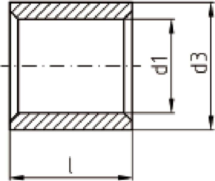 Produktbild Kalitec 10 Stück L37-P Parallelverbinder 185mm² I Verbinder unisoliert I Quetschverbinder blank I Ka