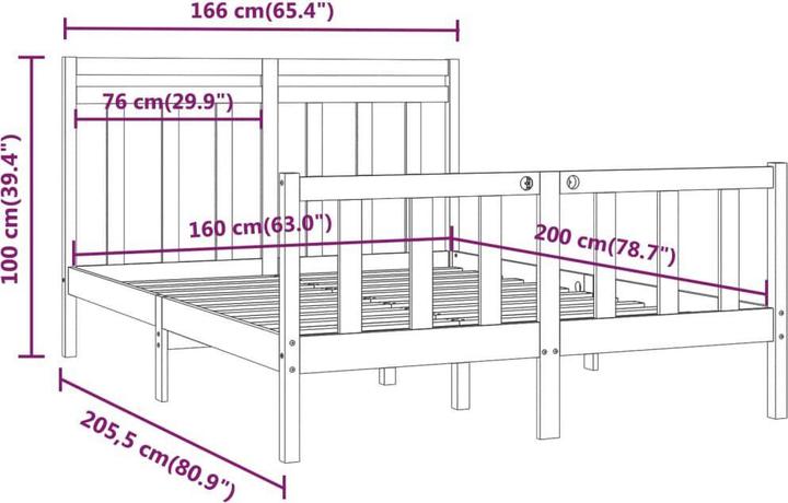 Actual product image vidaXL Ulf (160 x 200 cm)