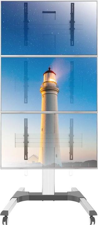 Immagine prodotto Techly Carrello porta TV EFB per 3x TV LCD/LED da 81,28 cm 32 pollici - 139,7 cm 55 pollici per un (150 kg, 32" - 55")